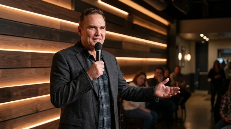 Norm Macdonald net worth comedian on stage