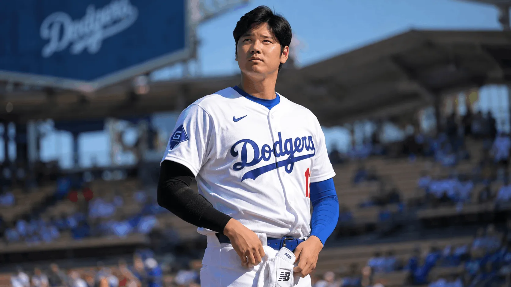 Shohei Ohtani net worth featured photo at Dodger Stadium